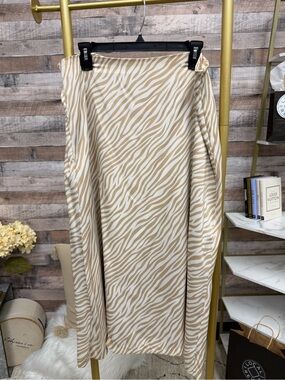 Ann Taylor zebra print midi skirt 14